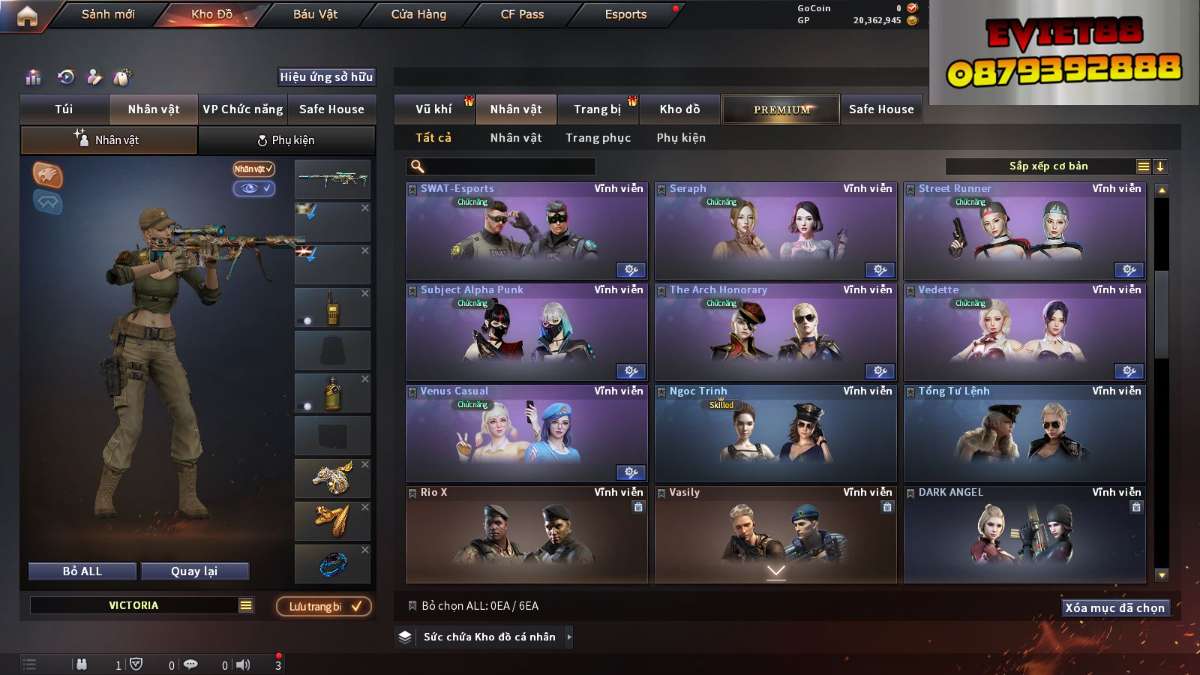 shop acc cf uy tin gia re